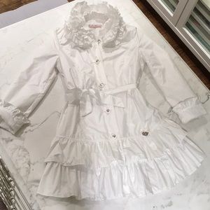 Miss Blumarine Girls Warm Weather Trench Coat